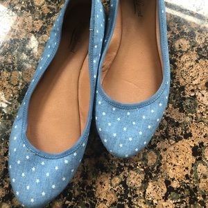 Lucky Brand denim flats